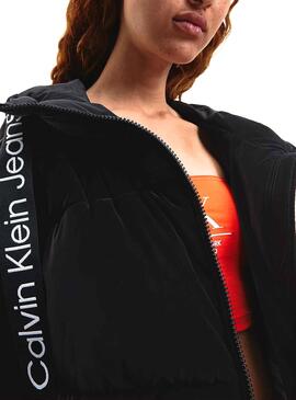 Chaqueta Calvin Klein Corta para Mujer Negra
