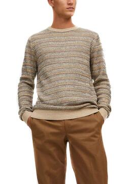 Jersey Jack and Jones Flow para Hombre Beige