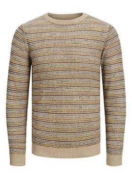 Jersey Jack and Jones Flow para Hombre Beige