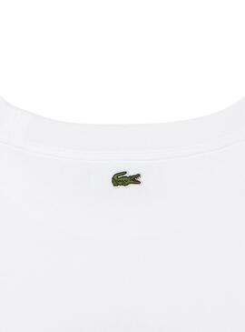 Camiseta Lacoste Cocodrile Party para Mujer Blanca