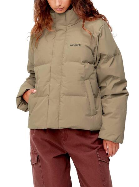 Cerdito medianoche Talentoso Chaqueta Carhartt Acolchada para Mujer Marrón