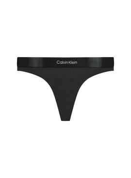 Tanga Calvin Klein Básica para Mujer Negro