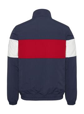 Chaqueta Tommy Jeans Colorblock para Hombre Marina