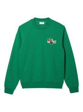 Sudadera Lacoste Cocodrile Party Para Hombre Verde