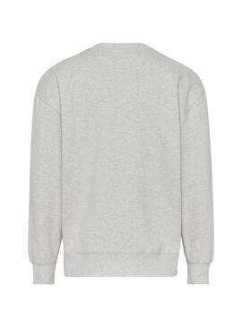 Sudadera Tommy Jeans Relaxed para Hombre Gris