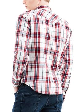 Camisa Levis Barstow Check Rojo Hombre