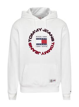 Sudadera Tommy Jeans Relaxed para Hombre Gris