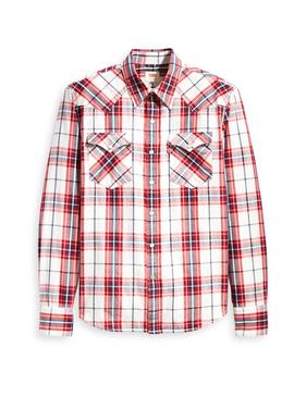 Camisa Levis Barstow Check Rojo Hombre