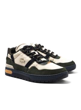 Zapatillas Lacoste T-Clip para Hombre Negras