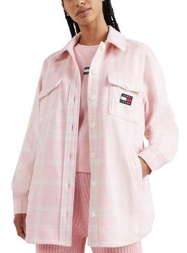 Camisa Tommy Jeans Badge Boyfriend para Mujer