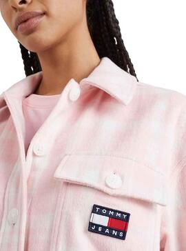 Camisa Tommy Jeans Badge Boyfriend para Mujer