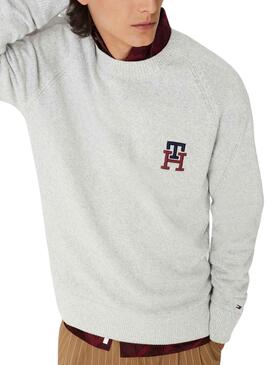 Sudadera Tommy Hilfiger Monogram para Hombre Gris