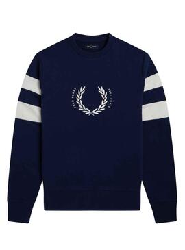 Sudadera Fred Perry Bold Tipped para Hombre Marina