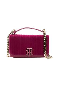 Bolso Tommy Hilfiger Terciopelo Mujer Rosa