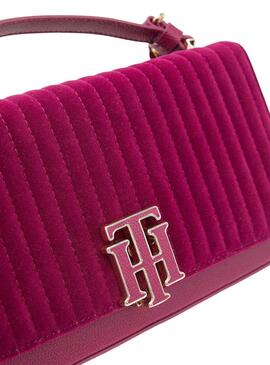 Bolso Tommy Hilfiger Terciopelo Mujer Rosa