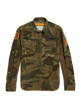 Camisa Superdry Military Storm Camo Para Hombre