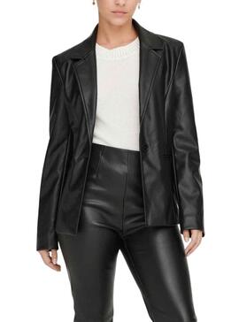 Blazer Only Orit Polipiel para Mujer Negra