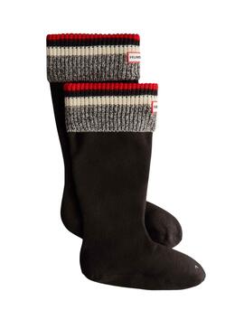 Calcetín Hunter Stripe Tall para Mujer Negro