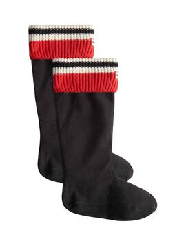 Calcetines Hunter Stripe Tall para Mujer Negros