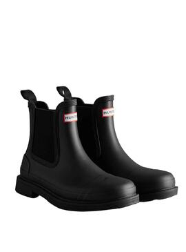 Bota Hunter Commando Chelsea para Mujer Negra