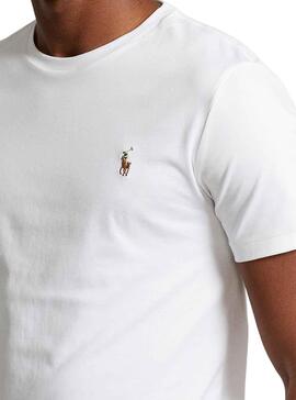 Camiseta Polo Ralph Lauren Básico Mujer Blanca