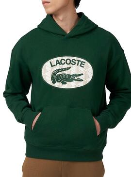 Sudadera Lacoste Cocodrilo para Hombre Verde