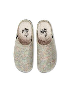 Zapatillas Walk In Pitas Bondi para Mujer Beige