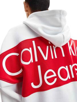 Sudadera calvin online klein roja hombre