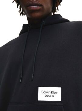 Sudadera Calvin Klein Bold Logo para Hombre Negro