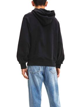 Sudadera Calvin Klein Monologo para Hombre Negra