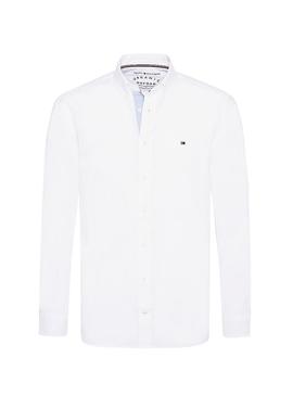 Camisa Tommy Hilfiger Organic Oxford Blanco Hombre