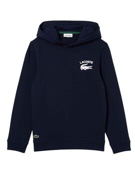 Sudadera Lacoste Logotipo para Niño Marino