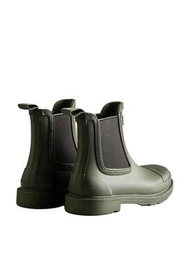 Bota Hunter Commando Chelsea para Mujer Verde