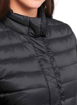 Chaqueta Naf Naf Plumas para Mujer Negro