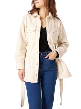 Chaqueta Naf Naf Sobrecamisa para Mujer Beige