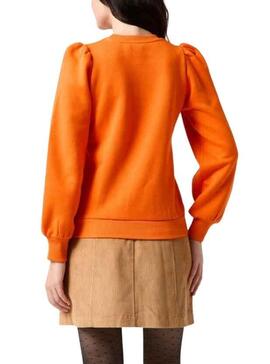 Sudadera Naf Naf Estampado para Mujer Naranja