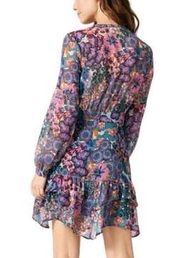 Vestido Naf Naf Flores para Mujer Multicolor