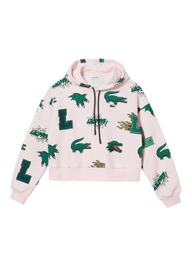 Sudadera Lacoste Holiday Rosa para Mujer