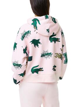 Sudadera Lacoste Holiday Rosa para Mujer