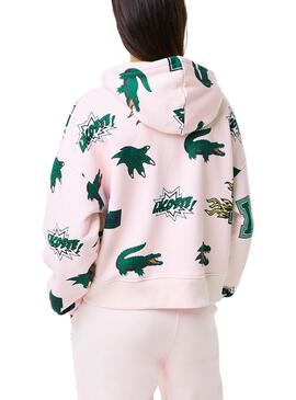 Sudadera Lacoste Holiday Rosa para Mujer