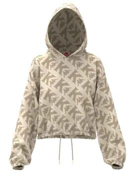 Sudadera Kappa Trop Logotipo para Mujer Beige