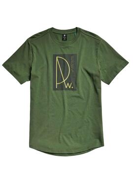 Camiseta G Star Raw Compact para Hombre Verde