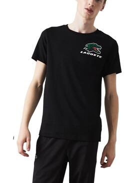 Camiseta Lacoste Holiday Negro para Hombre