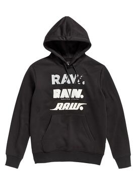 Sudadera G Star Triple Raw para Hombre Negra