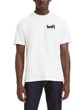 Camiseta Levis Relaxed Fit para Hombre Blanca