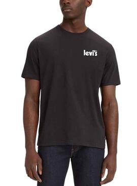 Camiseta Levis Relaxed Fit para Hombre Negra