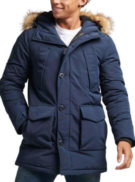 Chaqueta Superdry Everest para Hombre Marina