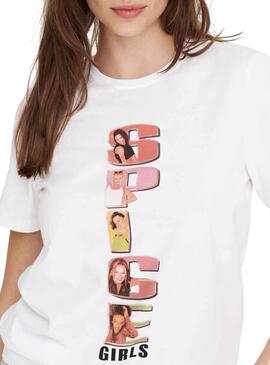 Camiseta Only Spice Girls para Mujer Blanca