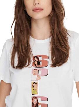 Camiseta Only Spice Girls para Mujer Blanca