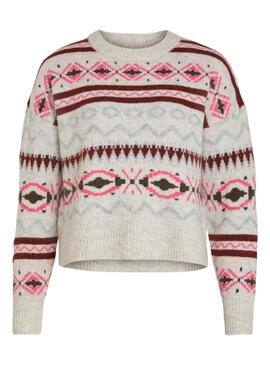 Jersey Vila Vicilia Jacquard para Mujer Multicolor